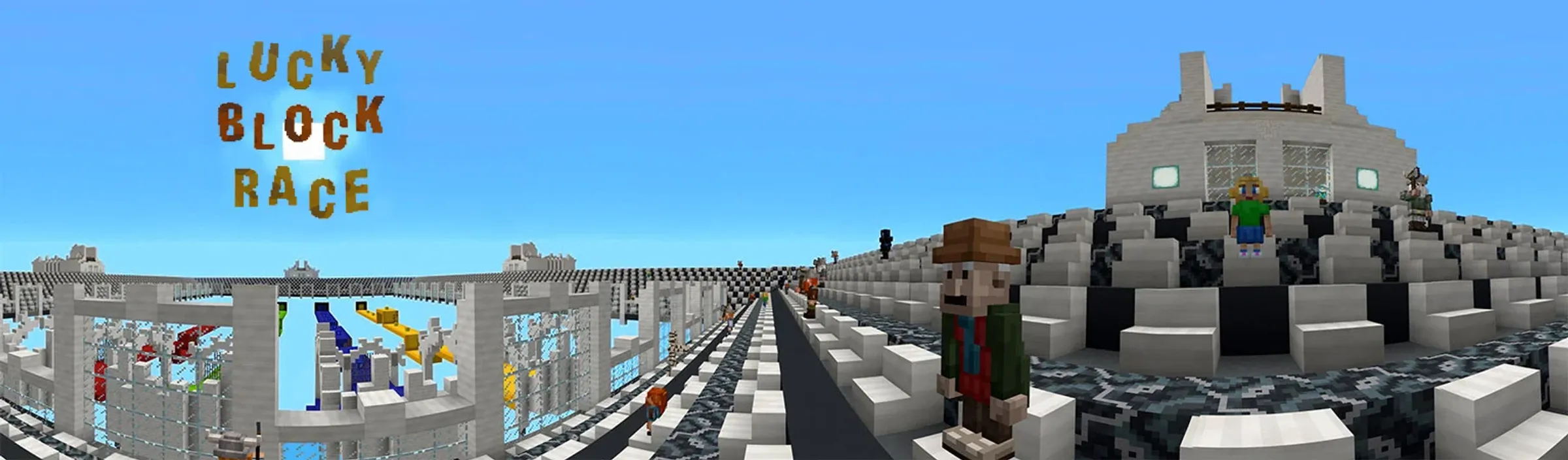 Lucky Block Race panorama