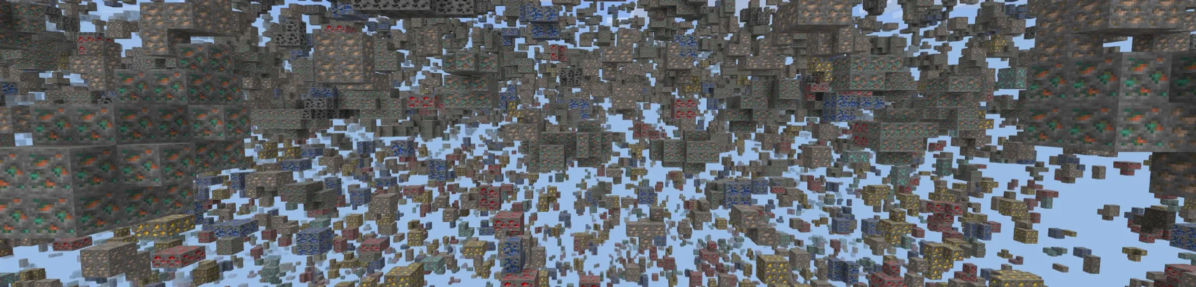 Skyblock X-Ray panorama